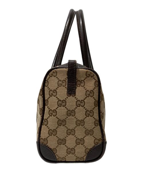 GUCCI（グッチ）GUCCI (グッチ) シェリーラインミニボストンバッグ ブラウンの古着・服飾アイテム