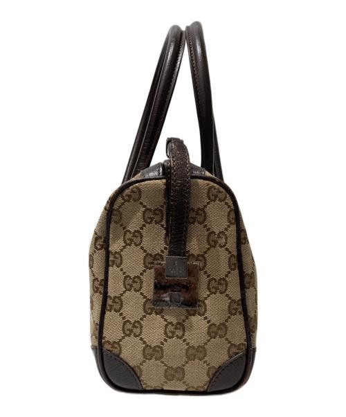 GUCCI（グッチ）GUCCI (グッチ) シェリーラインミニボストンバッグ ブラウンの古着・服飾アイテム
