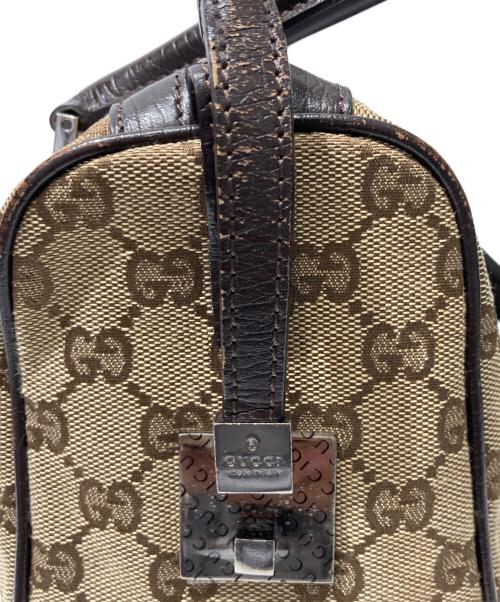 GUCCI（グッチ）GUCCI (グッチ) シェリーラインミニボストンバッグ ブラウンの古着・服飾アイテム