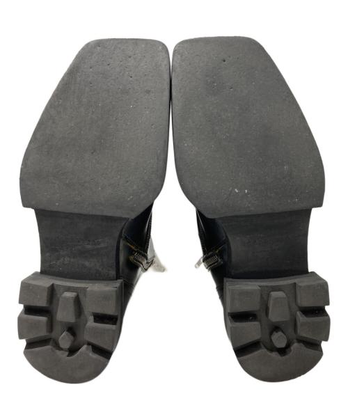 JORDANLUCA（ジョーダンルカ）JORDANLUCA (ジョーダンルカ) レースアップブーツ ブラック×イエロー サイズ:41の古着・服飾アイテム