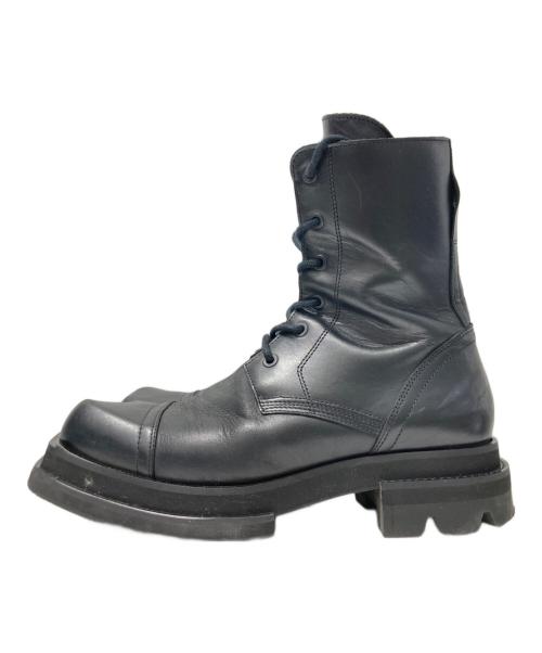 JORDANLUCA（ジョーダンルカ）JORDANLUCA (ジョーダンルカ) レースアップブーツ ブラック サイズ:41の古着・服飾アイテム