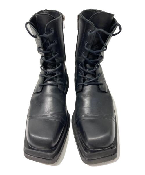 JORDANLUCA（ジョーダンルカ）JORDANLUCA (ジョーダンルカ) レースアップブーツ ブラック サイズ:41の古着・服飾アイテム