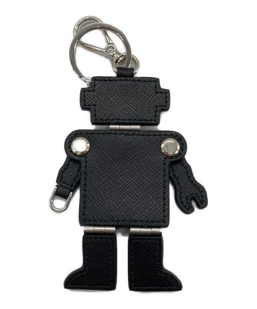 PRADA（プラダ）PRADA (プラダ) ロボットチャーム ネイビー×ホワイトの古着・服飾アイテム
