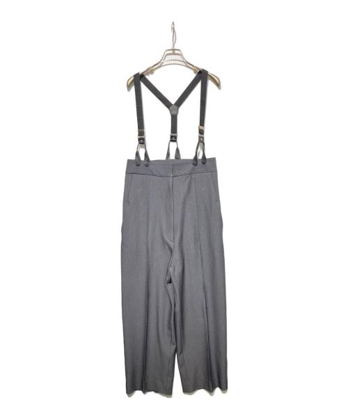 AKTE（アクテ）AKTE (アクテ) ストラップワイドパンツ グレー サイズ:2の古着・服飾アイテム