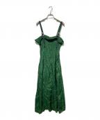 TOGA ARCHIVESトーガアーカイブス）の古着「INNER PRINT DRESS」｜グリーン