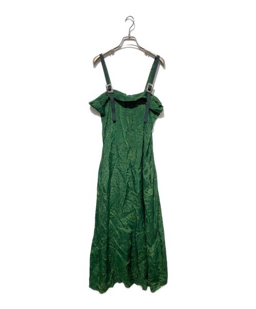 TOGA ARCHIVES（トーガアーカイブス）TOGA ARCHIVES (トーガアーカイブス) INNER PRINT DRESS グリーン サイズ:36の古着・服飾アイテム