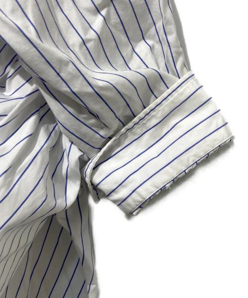 MM6 Maison Margiela（エムエムシックスメゾンマルジェラ）MM6 Maison Margiela (エムエムシックスメゾンマルジェラ) レイヤードストライプシャツ ホワイト サイズ:Sの古着・服飾アイテム