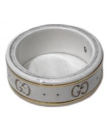 GUCCI（グッチ）の古着「アイコンリング GGロゴ」｜ホワイト