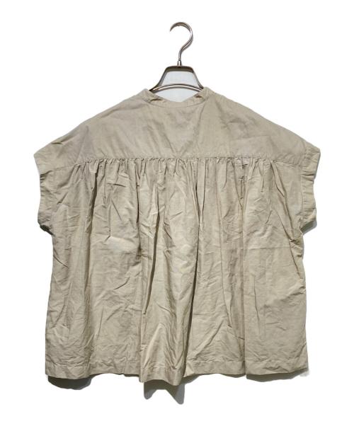 DANTON（ダントン）DANTON (ダントン) コットンリネン スリーブレスシャツ ベージュ サイズ:38の古着・服飾アイテム