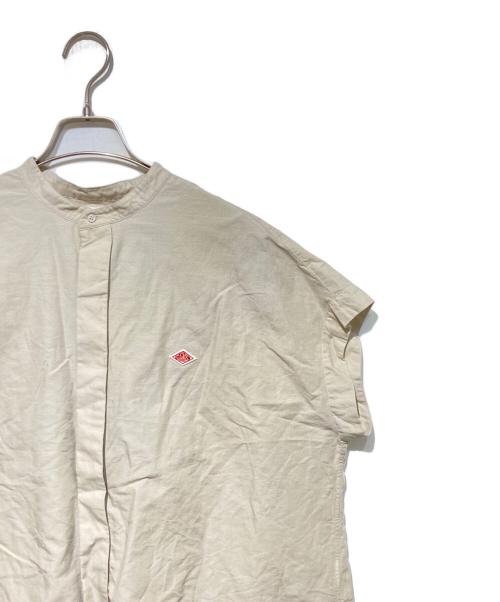 DANTON（ダントン）DANTON (ダントン) コットンリネン スリーブレスシャツ ベージュ サイズ:38の古着・服飾アイテム