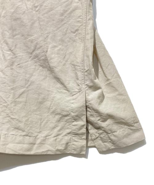 DANTON（ダントン）DANTON (ダントン) コットンリネン スリーブレスシャツ ベージュ サイズ:38の古着・服飾アイテム