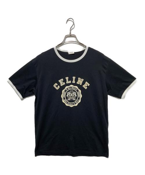 CELINE（セリーヌ）CELINE (セリーヌ) BLASONルーズ半袖Tシャツ ブラック サイズ:Sの古着・服飾アイテム