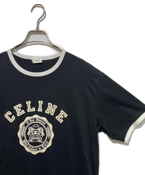 CELINE（セリーヌ）CELINE (セリーヌ) BLASONルーズ半袖Tシャツ ブラック サイズ:Sの古着・服飾アイテム