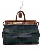 POLO RALPH LAURENポロ・ラルフローレン）の古着「ブラックウォッチトラベルバッグ」｜グリーン