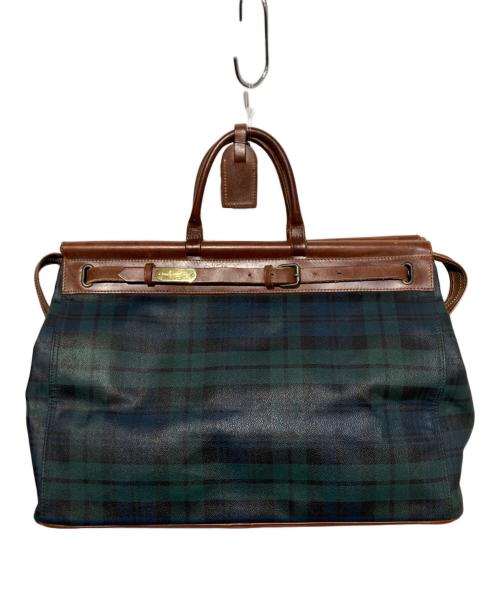 POLO RALPH LAUREN（ポロ・ラルフローレン）POLO RALPH LAUREN (ポロ・ラルフローレン) ブラックウォッチトラベルバッグ グリーンの古着・服飾アイテム