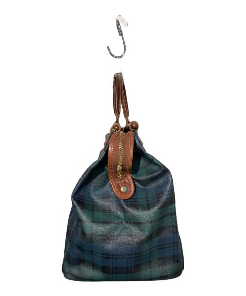 POLO RALPH LAUREN（ポロ・ラルフローレン）POLO RALPH LAUREN (ポロ・ラルフローレン) ブラックウォッチトラベルバッグ グリーンの古着・服飾アイテム