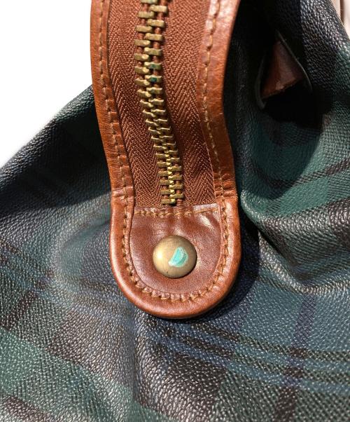 POLO RALPH LAUREN（ポロ・ラルフローレン）POLO RALPH LAUREN (ポロ・ラルフローレン) ブラックウォッチトラベルバッグ グリーンの古着・服飾アイテム