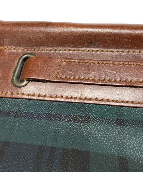 POLO RALPH LAUREN（ポロ・ラルフローレン）POLO RALPH LAUREN (ポロ・ラルフローレン) ブラックウォッチトラベルバッグ グリーンの古着・服飾アイテム