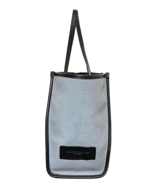 GIANNI CHIARINI（ジャンニ キアリーニ）GIANNI CHIARINI (ジャンニ キアリーニ) MARCELLAトートバッグ ブルーの古着・服飾アイテム