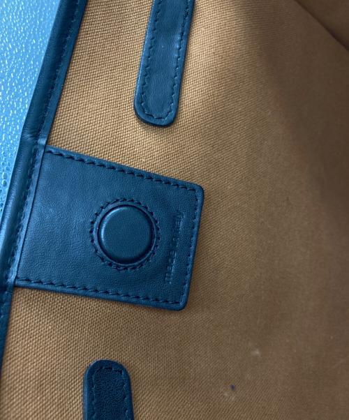 GIANNI CHIARINI（ジャンニ キアリーニ）GIANNI CHIARINI (ジャンニ キアリーニ) MARCELLAトートバッグ ブルーの古着・服飾アイテム