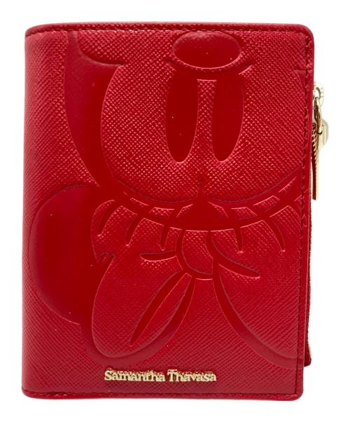 Samantha Thavasa（サマンサタバサ）Samantha Thavasa (サマンサタバサ) 「ミニーマウス」コレクション 折財布 レッドの古着・服飾アイテム