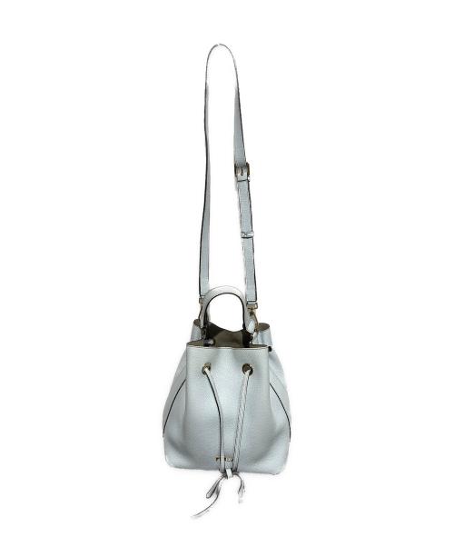 FURLA（フルラ）FURLA (フルラ) 巾着ショルダーバッグ ブルーの古着・服飾アイテム