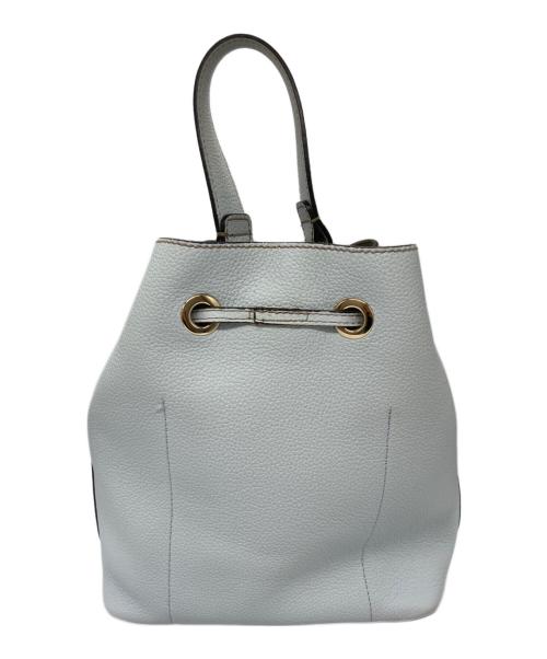 FURLA（フルラ）FURLA (フルラ) 巾着ショルダーバッグ ブルーの古着・服飾アイテム