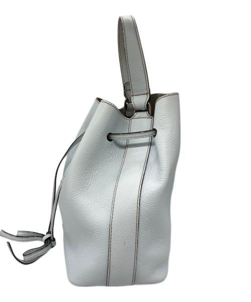 FURLA（フルラ）FURLA (フルラ) 巾着ショルダーバッグ ブルーの古着・服飾アイテム
