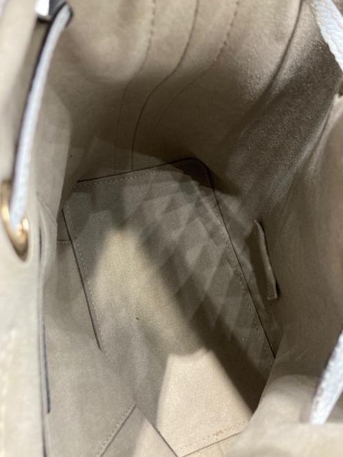 FURLA（フルラ）FURLA (フルラ) 巾着ショルダーバッグ ブルーの古着・服飾アイテム