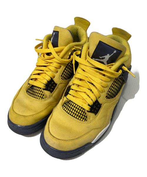 NIKE（ナイキ）NIKE (ナイキ) AIR JORDAN 4 RETRO イエロー サイズ:25.5の古着・服飾アイテム