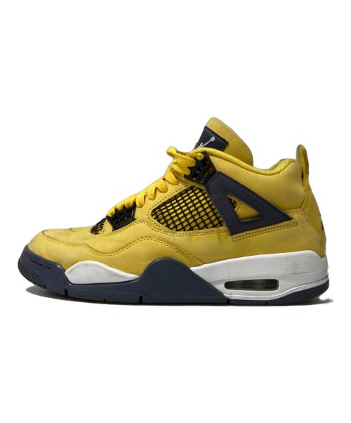 NIKE（ナイキ）NIKE (ナイキ) AIR JORDAN 4 RETRO イエロー サイズ:25.5の古着・服飾アイテム