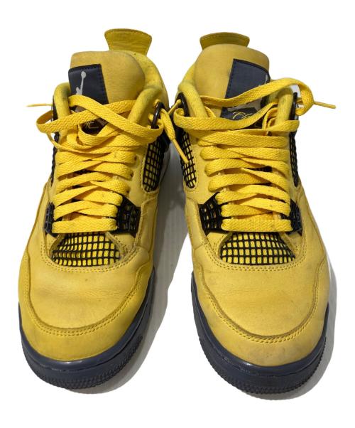 NIKE（ナイキ）NIKE (ナイキ) AIR JORDAN 4 RETRO イエロー サイズ:25.5の古着・服飾アイテム