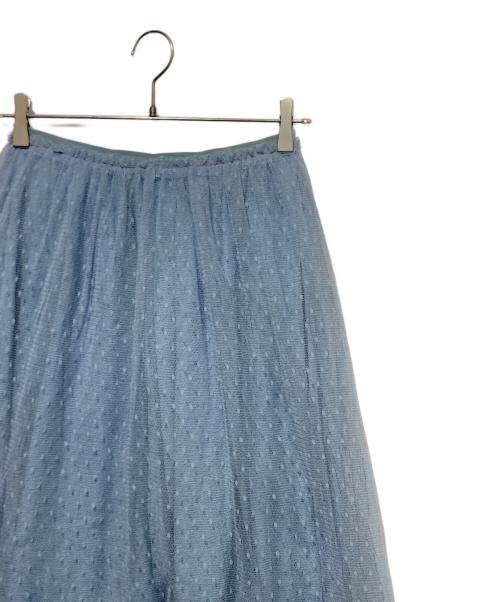 RED VALENTINO（レッドヴァレンティノ）RED VALENTINO (レッドヴァレンティノ) チュールスカート ブルー サイズ:38の古着・服飾アイテム