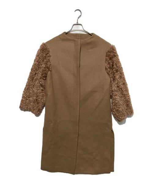 UNITED TOKYO（ユナイテッドトーキョー）UNITED TOKYO (ユナイテッドトーキョー) 切替ノーカラーコート ベージュ サイズ:1の古着・服飾アイテム