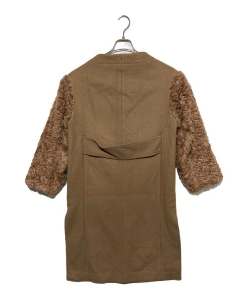 UNITED TOKYO（ユナイテッドトーキョー）UNITED TOKYO (ユナイテッドトーキョー) 切替ノーカラーコート ベージュ サイズ:1の古着・服飾アイテム