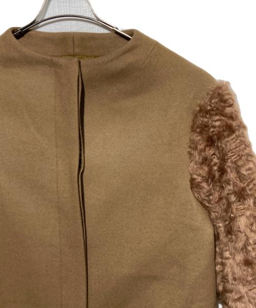 UNITED TOKYO（ユナイテッドトーキョー）UNITED TOKYO (ユナイテッドトーキョー) 切替ノーカラーコート ベージュ サイズ:1の古着・服飾アイテム