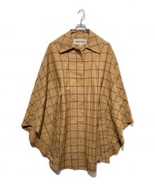 NATAN（ナタン）の古着「CHK CLOAK コート」｜ベージュ