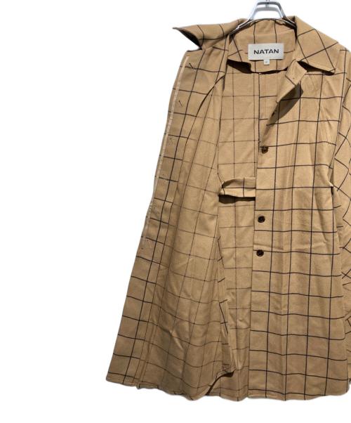 NATAN（ナタン）NATAN (ナタン) CHK CLOAK コート ベージュ サイズ:36の古着・服飾アイテム