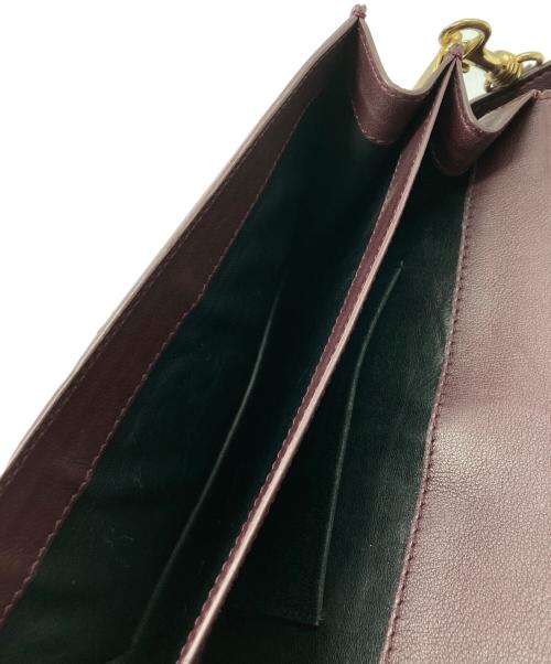 J.W.ANDERSON（ジェイダブリューアンダーソン）J.W.ANDERSON (ジェイダブリューアンダーソン) アンカーロゴプレート ショルダーバッグ ボルドーの古着・服飾アイテム