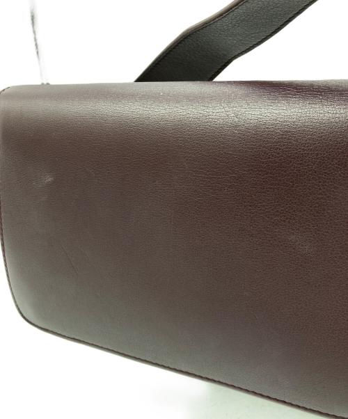 J.W.ANDERSON（ジェイダブリューアンダーソン）J.W.ANDERSON (ジェイダブリューアンダーソン) アンカーロゴプレート ショルダーバッグ ボルドーの古着・服飾アイテム