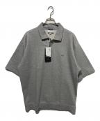 LACOSTE×BEAUTY&YOUTHラコステ×ビューティーアンドユース）の古着「ショートスリーブ スウェット ポロシャツ」｜グレー