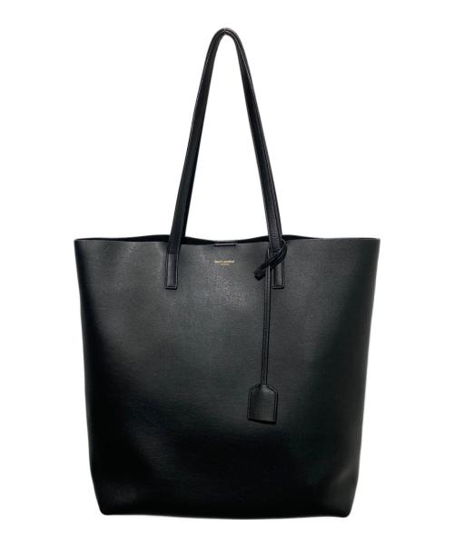 Saint Laurent Paris（サンローランパリ）Saint Laurent Paris (サンローランパリ) ノースサウス ショッピングトートバッグ ブラックの古着・服飾アイテム