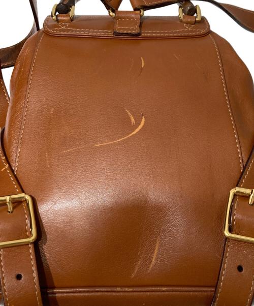 GUCCI（グッチ）GUCCI (グッチ) バンブーレザーバックパック ブラウンの古着・服飾アイテム
