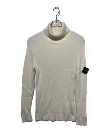 STONE ISLAND（ストーンアイランド）の古着「タートルネックニット」｜ホワイト