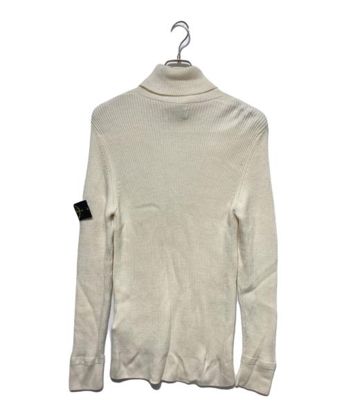 STONE ISLAND（ストーンアイランド）STONE ISLAND (ストーンアイランド) タートルネックニット ホワイト サイズ:Lの古着・服飾アイテム