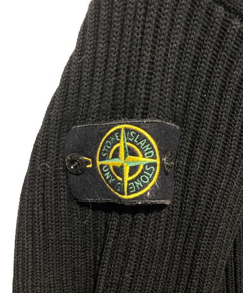STONE ISLAND（ストーンアイランド）STONE ISLAND (ストーンアイランド) Magliaハーフジップニット ブラック サイズ:Lの古着・服飾アイテム