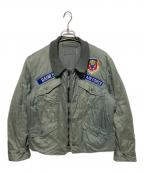 VINTAGEヴィンテージ）の古着「CWU 7Pフライトジャケット」｜グリーン