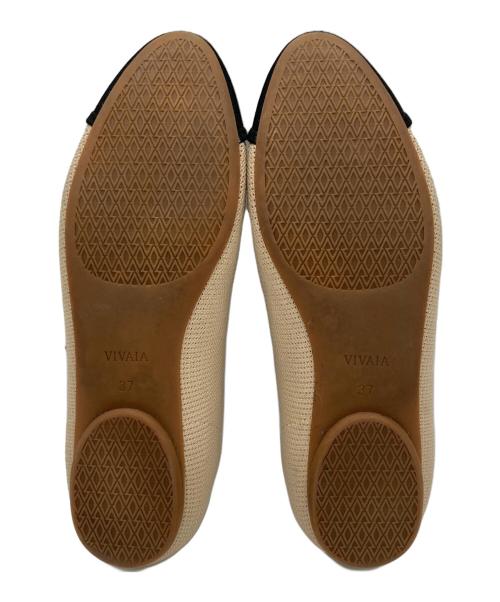 VIVAIA（ビバイア）VIVAIA (ビバイア) メリージェーン ベージュ×ブラック サイズ:37の古着・服飾アイテム