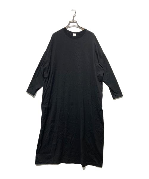 かぐれ（カグレ）かぐれ (カグレ) コットンカットワイドワンピース ブラック サイズ:1の古着・服飾アイテム