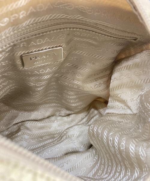PRADA（プラダ）PRADA (プラダ) ナイロンショルダーバッグ ベージュの古着・服飾アイテム